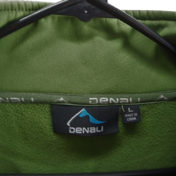 Denali green soft shell zip jacket size L - Picture 3 of 5